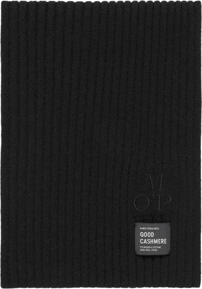 Marc O'Polo Sjaal Knitted Scarf Black Zwart