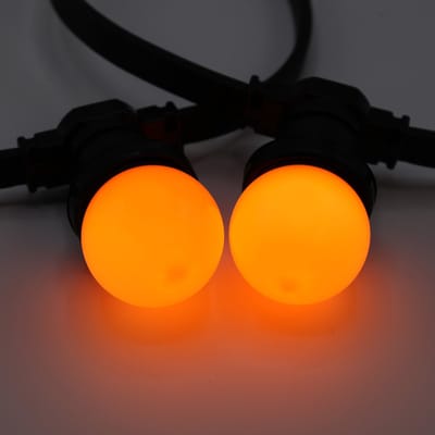 Voordeelset 10x Oranje lampen (E27) | Ø45mm | Geschikt voor prikkabel