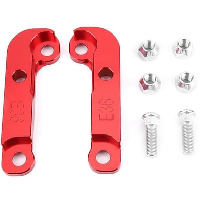 Aluminium Rode Adapter Verhoogt Stuurhoek Ongeveer 25% Drift Lock Kit voor E36 red