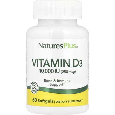 Vitamine D3, 250Mcg (10.000 IE), 60 softgels