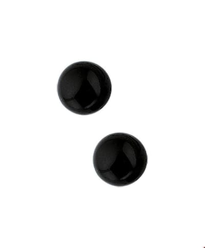 House of Jewels - Zwarte oorstekers met Onyx en Zilver 6mm