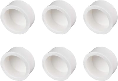 PVC pijpkappen - Slipsocket eindkappen voor 25 mm buizen - Set van 6, waterdicht en duurzaam