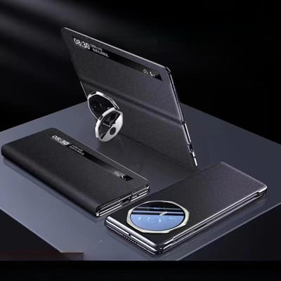 HONOR Magic V3 Telefoonhoesje, Lenshouder, Slimme Flipcover, Zakelijk Heren Handsfree Hoesje Honor Magic V3 black