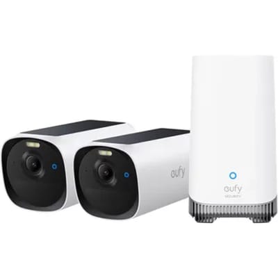 eufy eufycam E40 2 - Pack & HomeBase 3 - 2K Cameraset met Accu en Zonnepaneel
