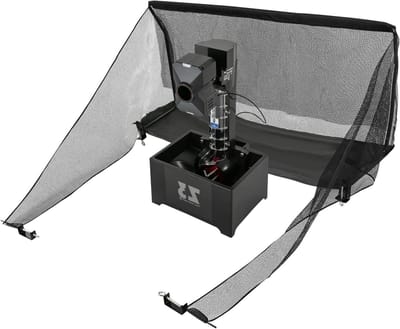 Tafeltennismachine met net - Pingpong robot - Gerichte training - Meerdere slagmodi - 100 ballen capaciteit - Zwart