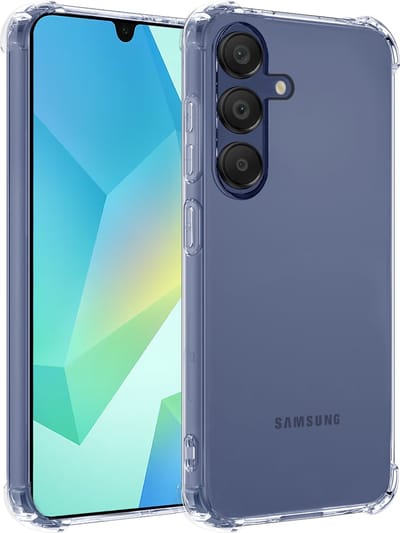 Hoesje - Geschikt voor Samsung Galaxy A16 - Sterk & Shockproof - Siliconen Shock Case - Hoes Cover - Telefoonhoes - Transparant