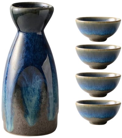 Cosensi- Sakecup Set van 4 - Keramiek - Geschikt voor privébijeenkomsten - Uniek ontwerp - Maat 4x4x12 cm - Hoogwaardige kwaliteit - Sakeglazen