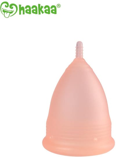 Haakaa | menstruatie cup | Flow Cup | Coral | Maat L | Menstruatie opvang