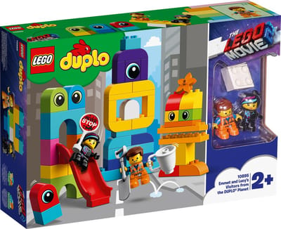 Visite voor Emmet en Lucy van de DUPLO Planeet