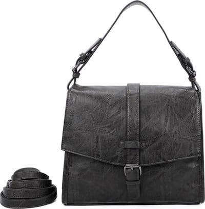 Ines Delaire - Handtas/crossbody/schoudertas - pepergroen