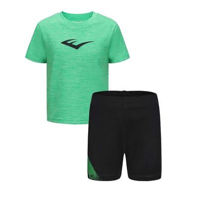 Everlast Set met T-shirt en korte broek met Flex-logo voor jongens (Hyper Groen)