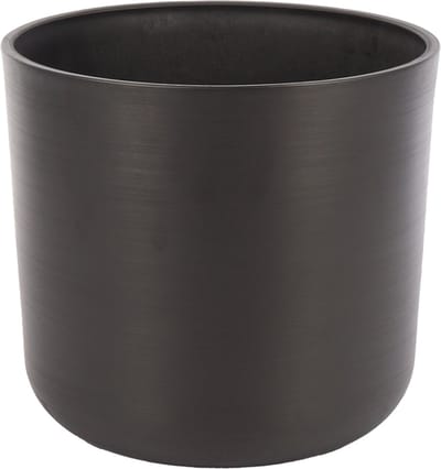 Plantenpot Houtskool Zwart | Ø32 – Ronde Bloempot – 32x30cm – Binnen & Buiten – Breukbestendig – Kunststof Pot