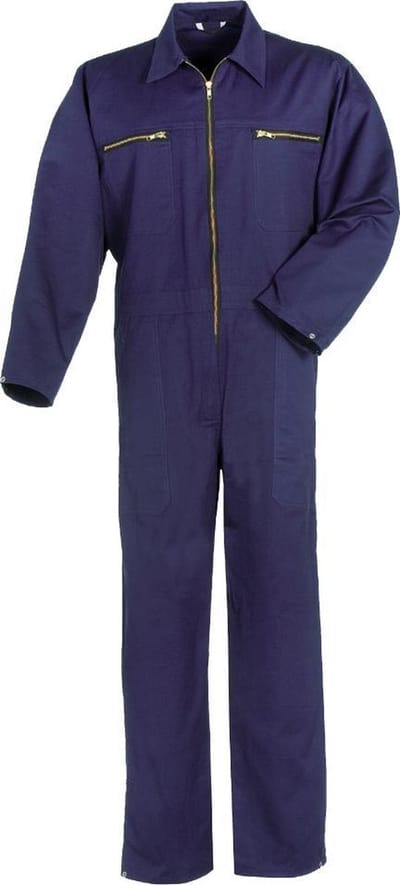 Ultimate Workwear - Boerenoverall CALLUM met rits - 100% katoen - 245gr/m2 - Blauw (Kobalt/Royal Blue) maat 48