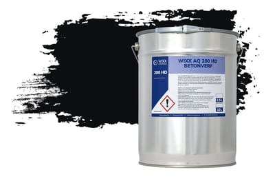 Wixx AQ 200 HD Betonverf - 2.5L - RAL 9005 | Gitzwart