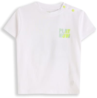 4PRESIDENT T-shirt jongens - Bright white - Maat 74
