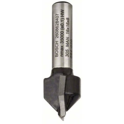 Bosch Accessories 2608628407 Groeffrees Hardmetaal Lengte 45 mm Afmeting, Ø 16 mm Schachtdiameter 8 mm