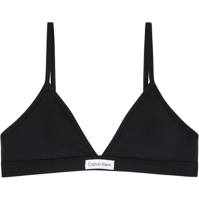 Calvin Klein Soutien-gorge Confort Respirant à Logo pour Femme Lingerie Noir QP3128O-UB1 S white