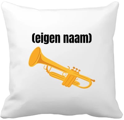 Akyol - trompet met eigen naam Kussen hoes - Trompet - muziek liefhebbers - iemand die houdt van trompetten - verjaardag - cadeau - kado - geschenk - 40 bij 40 cm