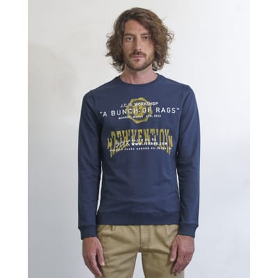 JC Rags Rodman Sweater Sky Captain Taille: M | Pulls Outlet | Homme