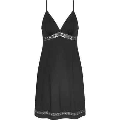 Triumph Comfort Allure NDK Dames Nachthemd - ZWART