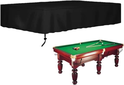 Biljarttafelhoes - Pooltafel beschermhoes - Tafel beschermen - Waterdicht Oxford stof - 245 x 140 x 20 cm - Zwart