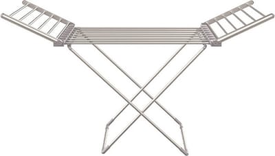 FurnStar - Adler - Droogrek - Elektrische droogrek - Verwarmde Wasrek - ‎Droogrek met Verwarming - Elektrisch Wasrek met Verwarming - 148 x 53 x 90 cm - Grijs