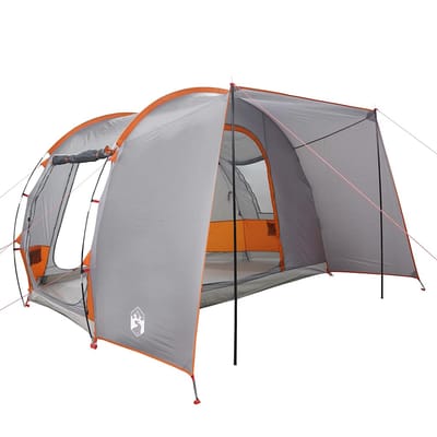 vidaXL - Autotent - 2-persoons - waterdicht - grijs - en - oranje