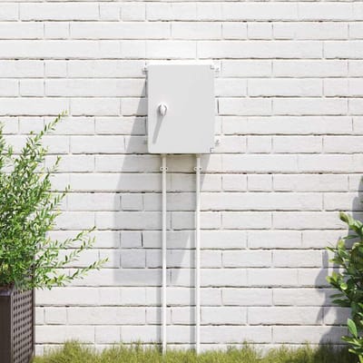 vidaXL - Besturingskast - Grijs - 28 - x - 13 - x - 28 - cm - ABS - Kunststof