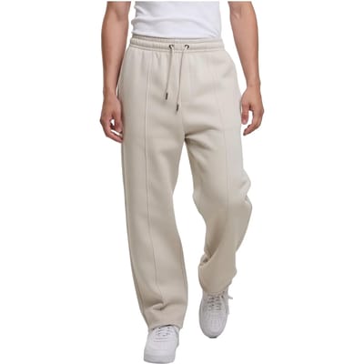 Urban Classics - Fluffy Pintuck Heren joggingbroek - S - Grijs