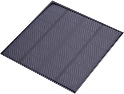 Zonnepaneel - Draagbare Lader - Accu Opladen - Hoge Conversie Efficiëntie - 14.5 x 14.5cm - Zwart