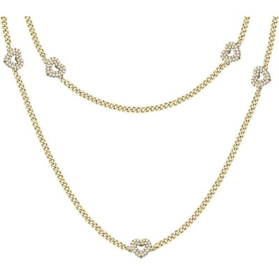 Morellato Incontri goudkleurige roestvrijstalen SAUQ03 damesketting beige