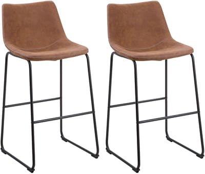 FRANKS - Barkruk - Goudbruin - Polyester