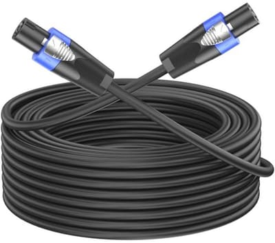 1M Speakon naar Speakon luidsprekerkabel 12 Guage voor DJ en PA audiotoepassingen
