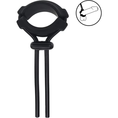 Levelz - Afneembare Brede Verstelbare Siliconen Lasso Cockring - 5mm