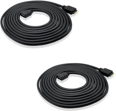 2-Pack 3m Verlengkabel voor 4-pins RGB LED Strips 5050/3528 - Zonder Lassen