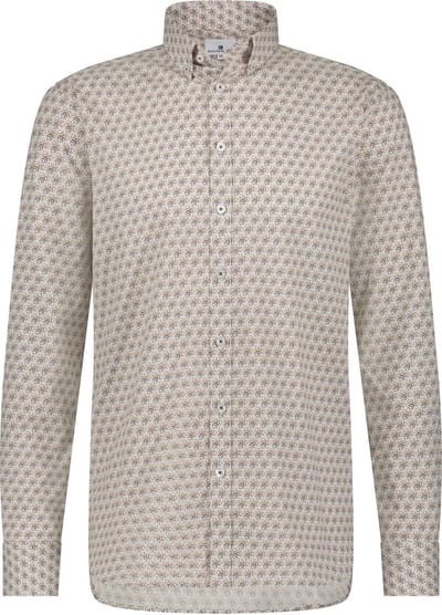 State Of Art Overhemd Print Figuren Multicolour - Maat M - Heren - Overhemden Casual