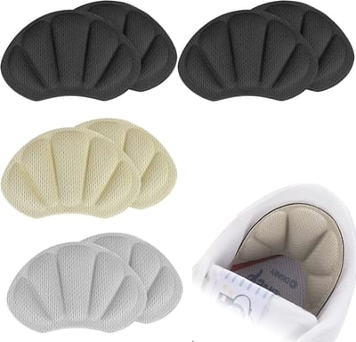 Verstevigende hielkussens voor te grote schoenen, zelfklevende hielgrips, beschermende voering en verbeterde pasvorm (Multi-Color)