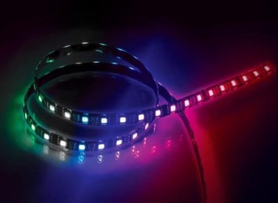 Akasa AK-LD06-50RB, Magnetische LED verlichting strip, 9x magneten, 30x LED, 50cm, Gigabyte Fusion, RGBW