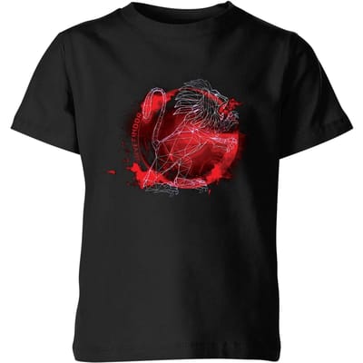 Harry Potter Gryffindor Geometric kinder t-shirt - Zwart - 98/104 (3-4 jaar)