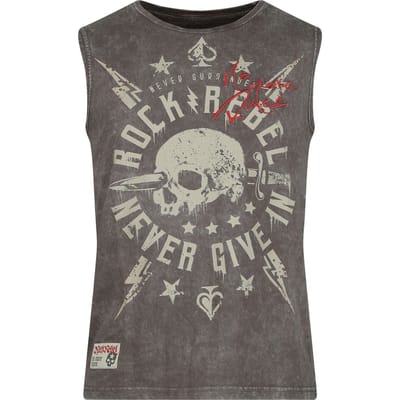 Rock Rebel by EMP - Rock Tanktop - S tot XXL - voor Mannen - grijs