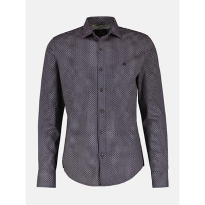 Lerros Overhemd Modieus Overhemd Met Geometrisch Patroon 2481343 485 Mannen Maat - L