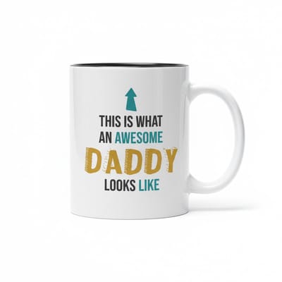 Awesome Daddy Mok 330ml – “Dit is hoe een geweldige papa eruitziet” – Perfect Cadeau voor Vaderdag & Verjaardag