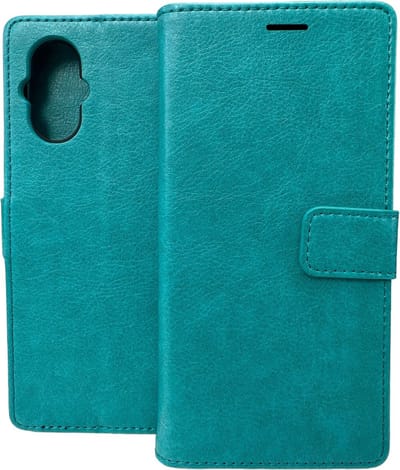 Portemonnee Book case Hoesje Geschikt voor: Oppo Reno 8 Lite - Mintgroen
