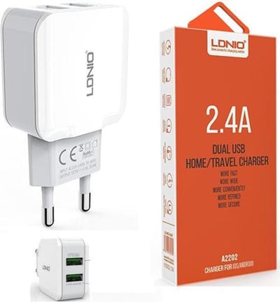 LDNIO A2202 oplader met Geschikt voor: 1 laadsnoer Type C USB Kabel Geschikt voor:Samsung Galaxy A3 A5 2017 A8 A9 2018