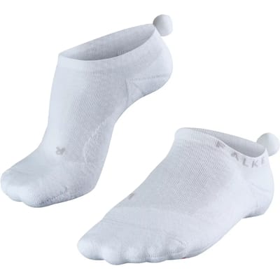 FALKE GO2 Pompom medium padding katoen functioneel materiaal golfsokken dames wit - maat 35-36