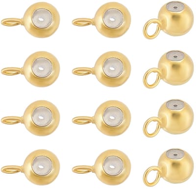 Kralen, 4 x 6,5 x 3,5 mm, 925 sterling zilveren ronde kraal met bedellus, bail kralen bedelschakels voor doe-het-zelf armband ketting, accessoires maken van
