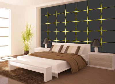 Pattern Squares Light Flash Photo Wallcovering