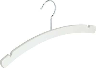 De Kledinghanger Gigant - Kledinghanger - Kinderen - 1508-34H - 50 Stuks - Blousehanger - Shirthanger - Beukenhout - Wit - Rokinkepingen - 34 cm - Kleerhanger - Kinderhanger (1508_0/34H_59_01Z/50)