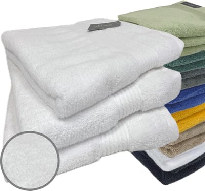 iSleep Terry Handdoek - 3 Stuks - 60x110 cm - Wit