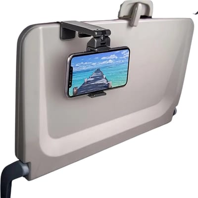 Bovista Telefoonhouder Vliegtuig - Reizen - Bureau - Tafel - Trein - Auto - Koken - Multifunctioneel - Universeel - Zwart